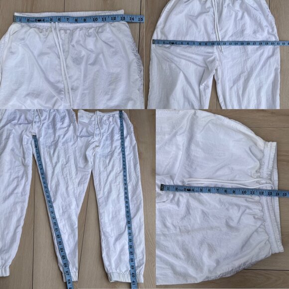 Vintage 90s Lavon White Embroidered Windbreaker 2-Piece Tracksuit Set W's Size M - Picture 14 of 16